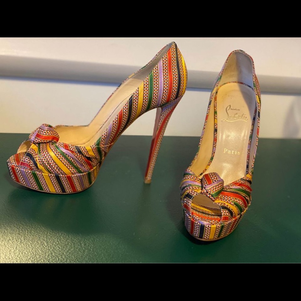 Christian Louboutin size 39 multi-coloured heels